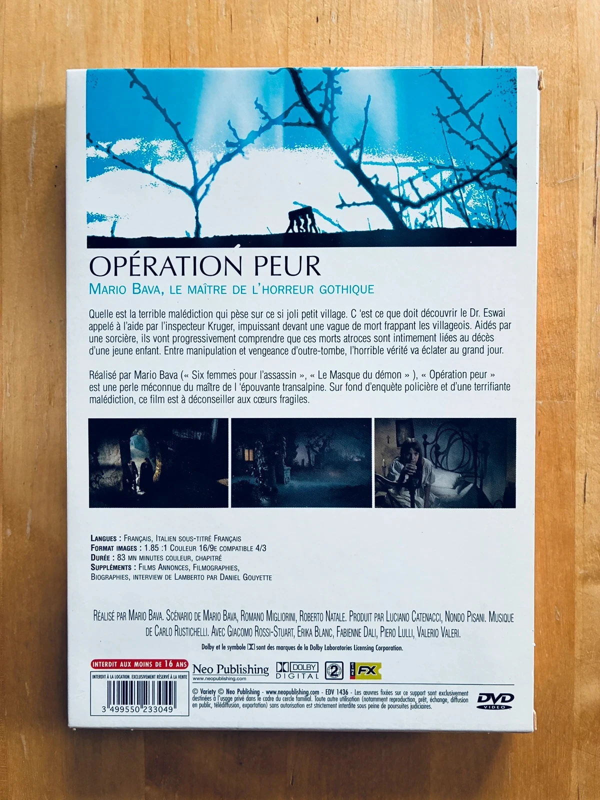 DVD Operação Medo de Mario Bava. – photo 2